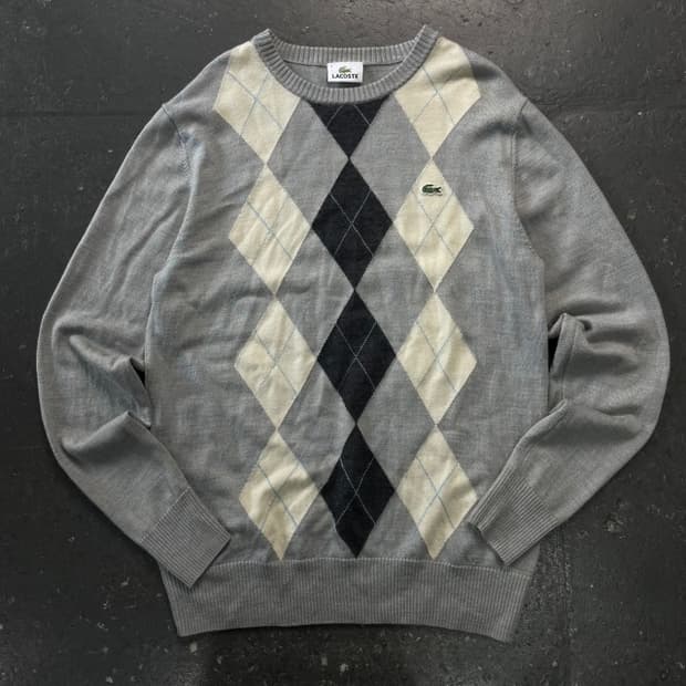 95 라코스테 아가일 니트 