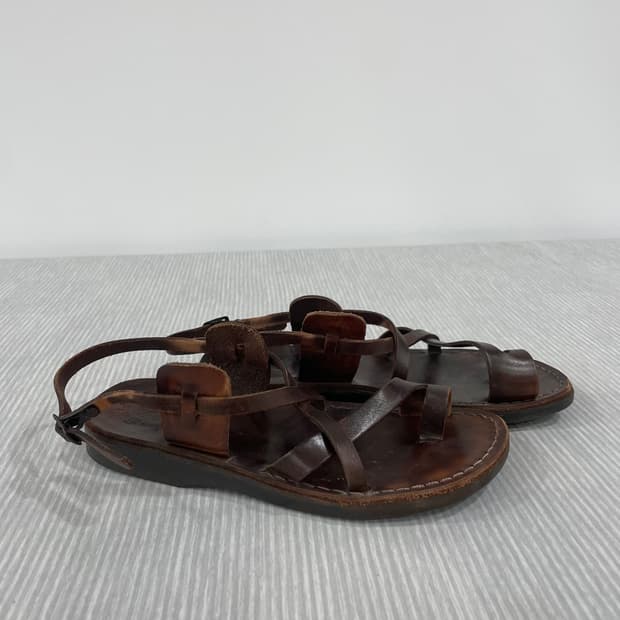 728) 예루살렘 샌들 스트랩 브라운 샌들 260mm