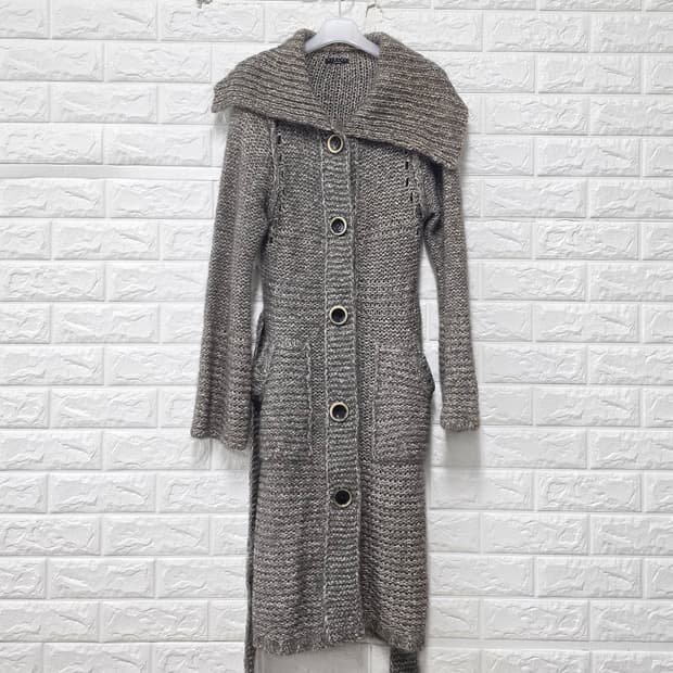 시슬리 니트 롱 가디건 원피스 S