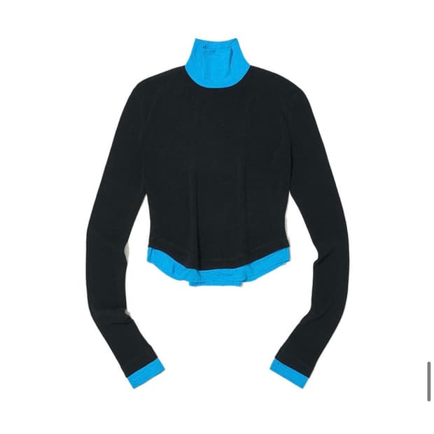 파르티멘토우먼 더블 레이어드 하이넥 티