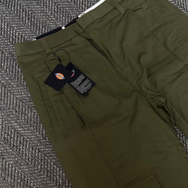 플리마켓🔥디키즈 트윌 오픈 햄 카고 팬츠 올리브 그린 (30)