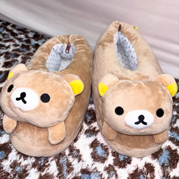 고전 리락쿠마 룸슈즈 슬리퍼 방꾸 산엑스 코리락쿠마 코구마 키이로이토리