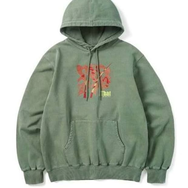 디스이즈네버댓 Plant Hoodie Olive