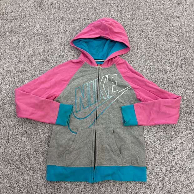XL 나이키 여성 배색 후드집업 0128H1