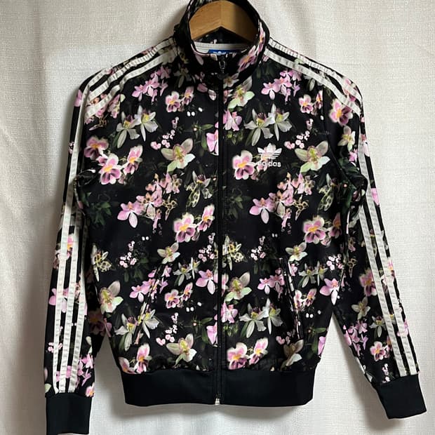 아디다스 플라워 파이어버드 져지 트랙탑 90