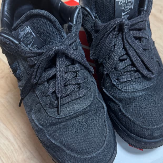 [265] 나이키 스투시 에어포스 로우 트리플 블랙