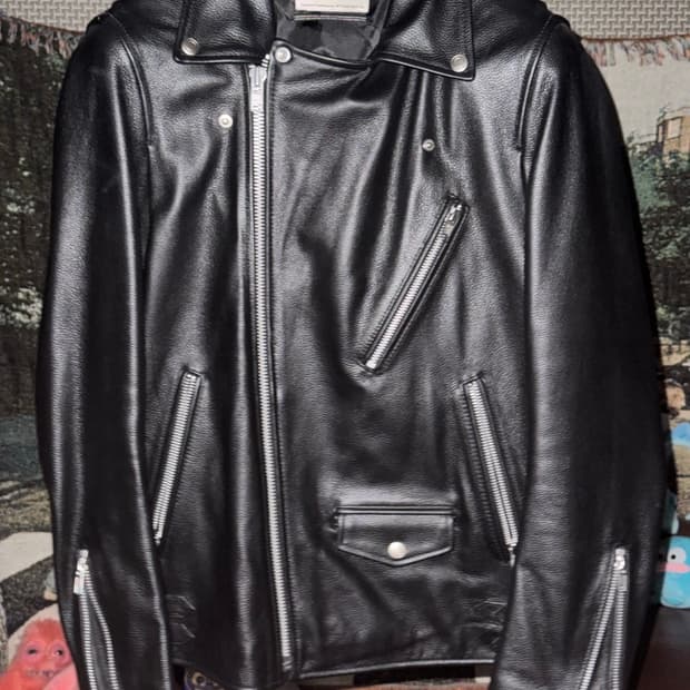 비바스튜디오 카우하이드 더블 라이더 자켓 M