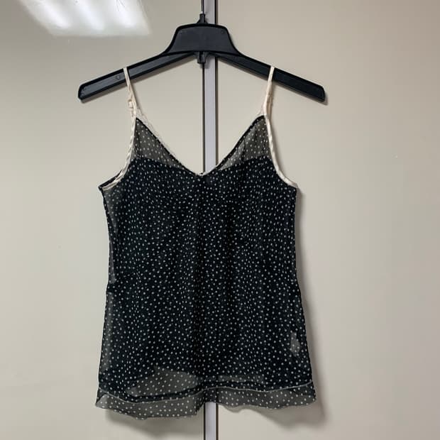 시스루 도트 나시