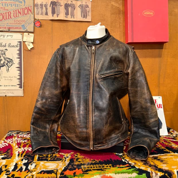 ( XL-2XL ) 바이커자켓 라이더자켓 워크웨어 빈지가죽 아메카지