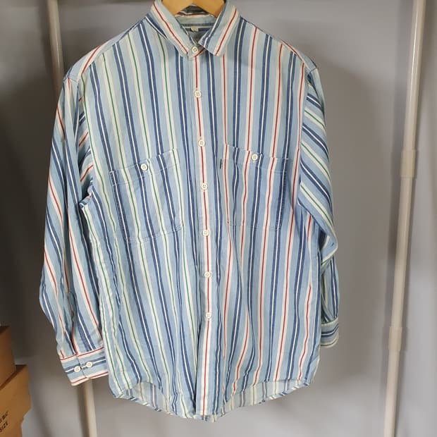 빈티지 한주 리바이스 스트라이프 셔츠