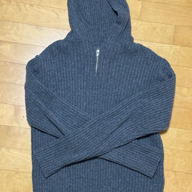문선 Balaclava Knit Top 그레이 M