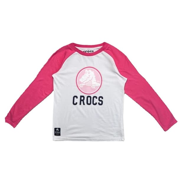 CROCS 레글런 롱슬리브 핑크 150