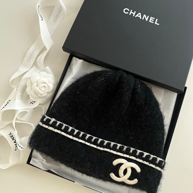 샤넬 캐시미어 비니 (박스,리본 포함)