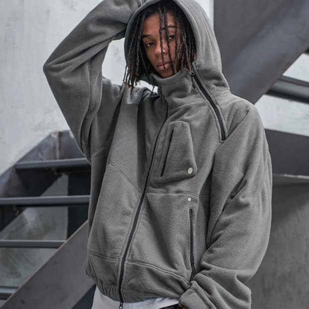 로어링라드 플리스 후드 자켓