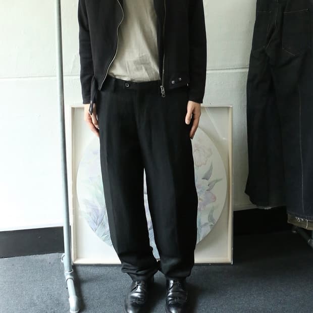 헬무트랭 블랙 트라우저 