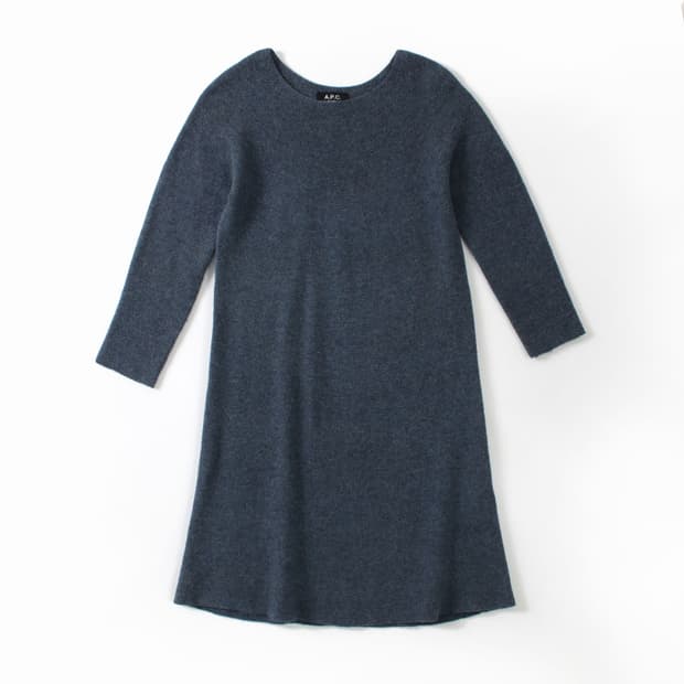 A.P.C 아페쎄 울 니트 a라인 라운드 넥 원피스