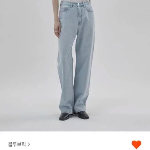 블루브릭 와이드 데님 라이트 블루 1 사이즈 wide denim