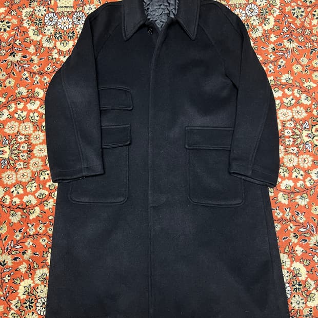 [M] 라퍼지스토어 다크 네이비 발마칸 코트