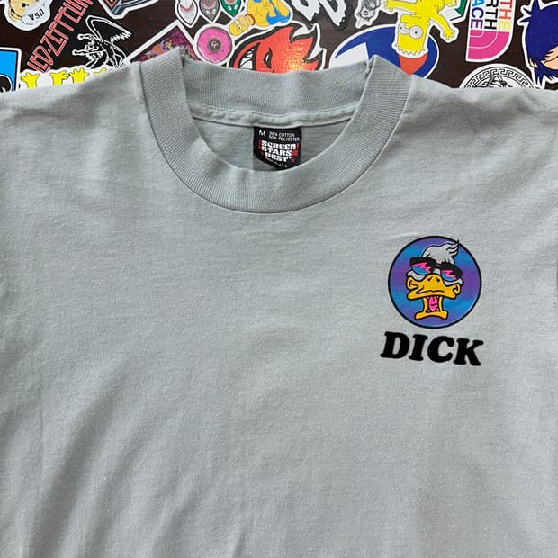 80s USA Dick 빈티지 싱글스티치 티셔츠 M