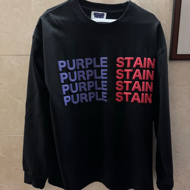 퍼플스테인 purplestain 긴팔티 롱티