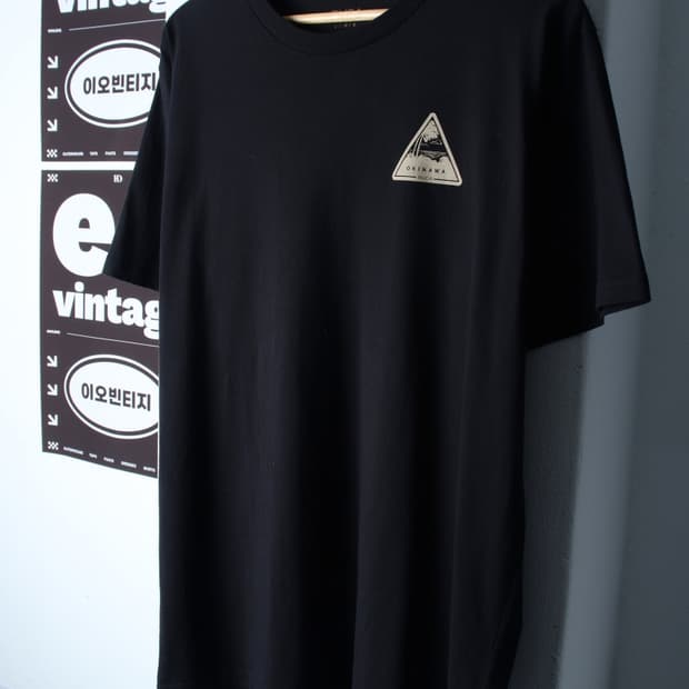 (L-XL) 루카 반팔 티셔츠 오키나와 블랙 올드스쿨-H34599