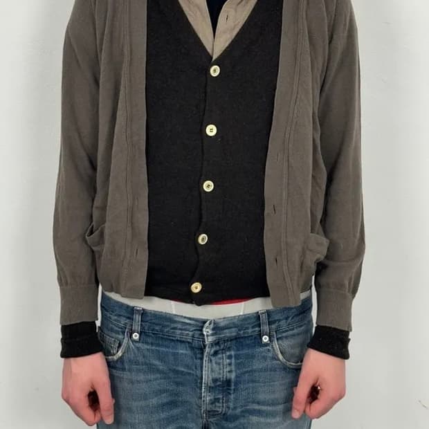 Yves Saint Laurent 2000s 레이어드 가디건(M)