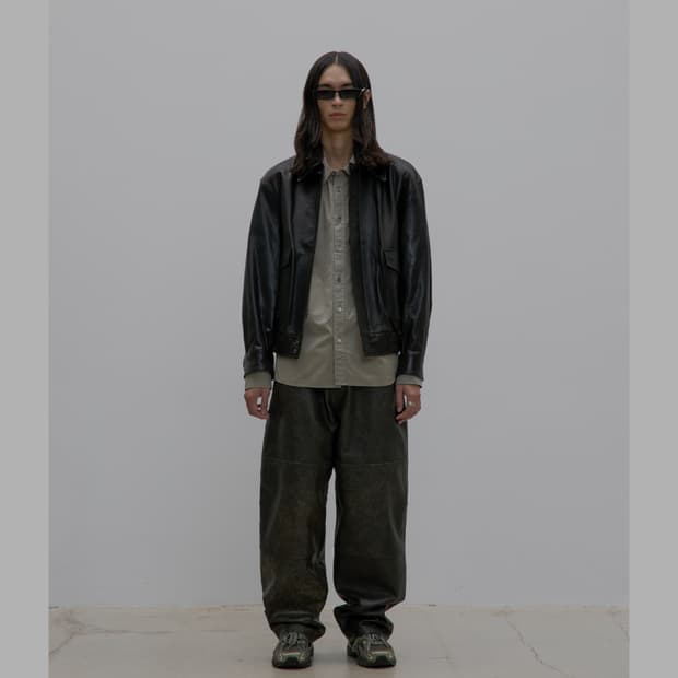 쿠어 베지터블 레더 a2 자켓 블랙 XL 판매합니다.