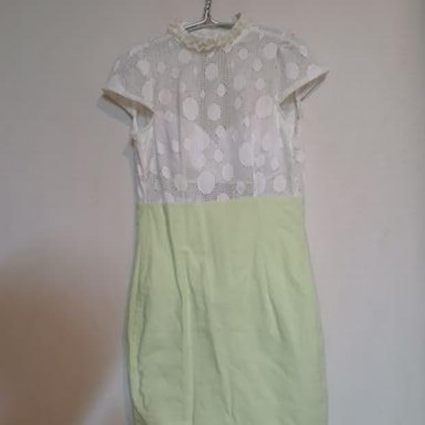 나롱쥐 화이트 레이스 민트 캡 원피스 망사 드레스 섹시 홀복 파티 클럽룩