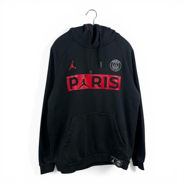 (L) 나이키 조던 파리생재르맹 후드 티 블랙