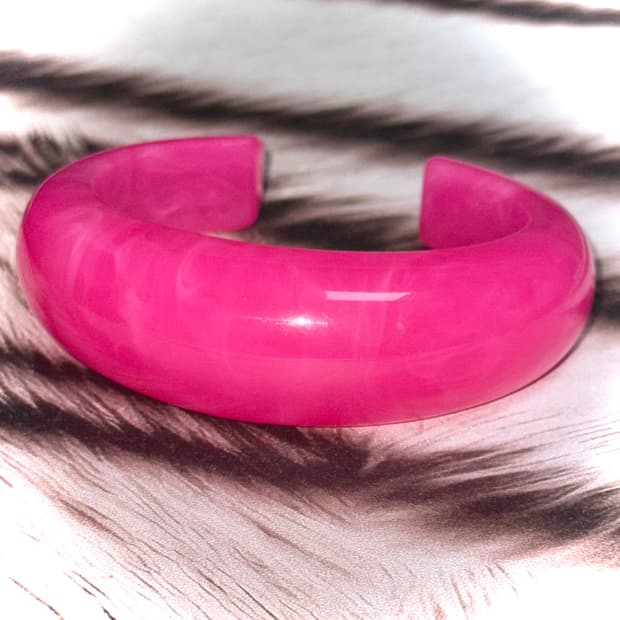 일본 시부야 갸루 핫핑크 뱅글 팔찌
