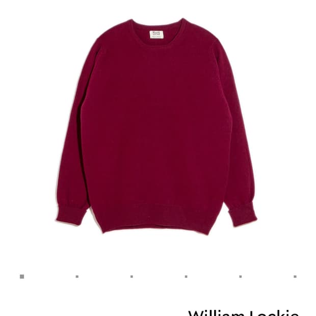 윌리엄로키 니트 버건디 42