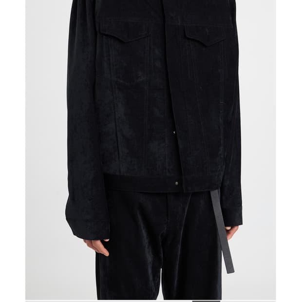 유스 벨벳 트러커 블랙 S