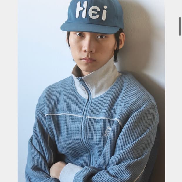 하이산 Hei 빅로고 펠트캡 블루