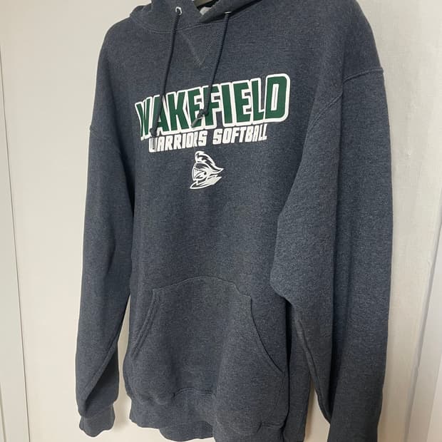 90s 러셀 웨이크 필드 후드티셔츠 L