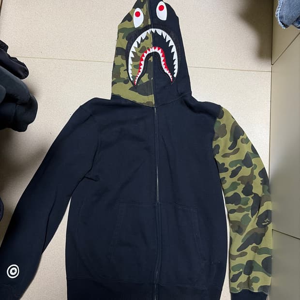 베이프 샤크 후드집업 L