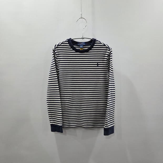 폴로랄프로렌 키즈 스트라이프 와플 롱슬리브 7 