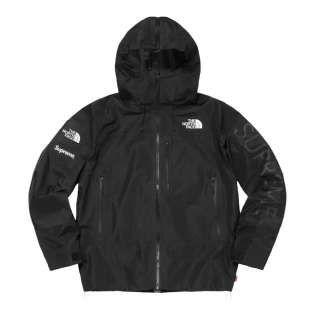 M) 슈프림 x 노스페이스 스플릿 테이프드 심 쉘 자켓 블랙