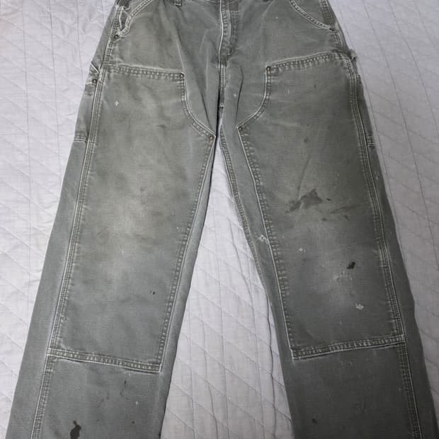 [34X36] 빈티지 칼하트 더블니 B136MOS 트래쉬드워크팬츠 M-1