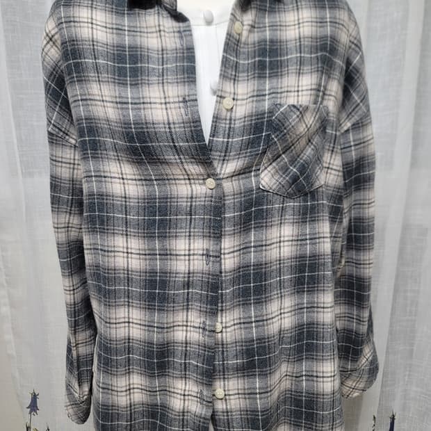 어스뮤직 빈티지 체크 셔츠