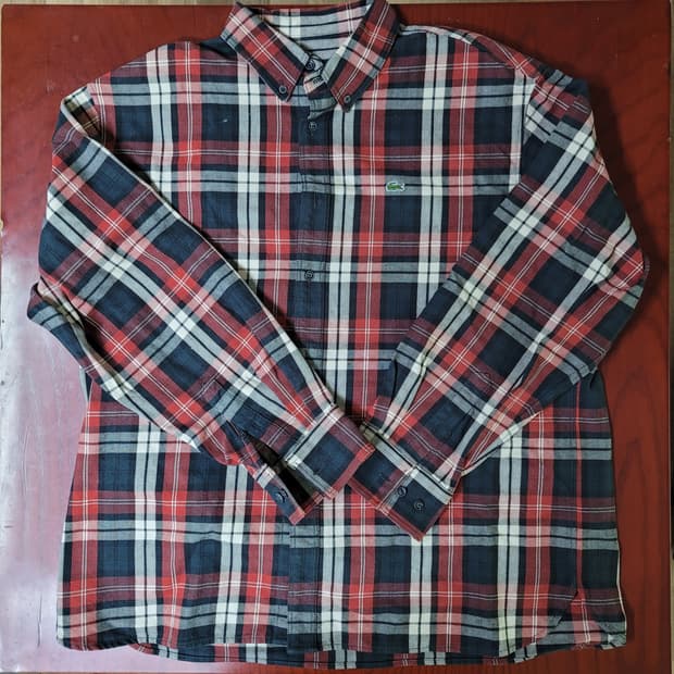 라코스테 플란넬 워크 셔츠