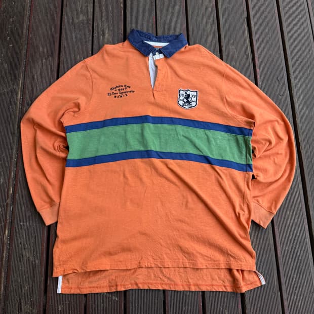 폴로 럭비 롱슬리브 오렌지