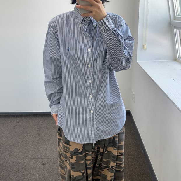 Polo 폴로 블루포니 네이비 스트라이프 셔츠