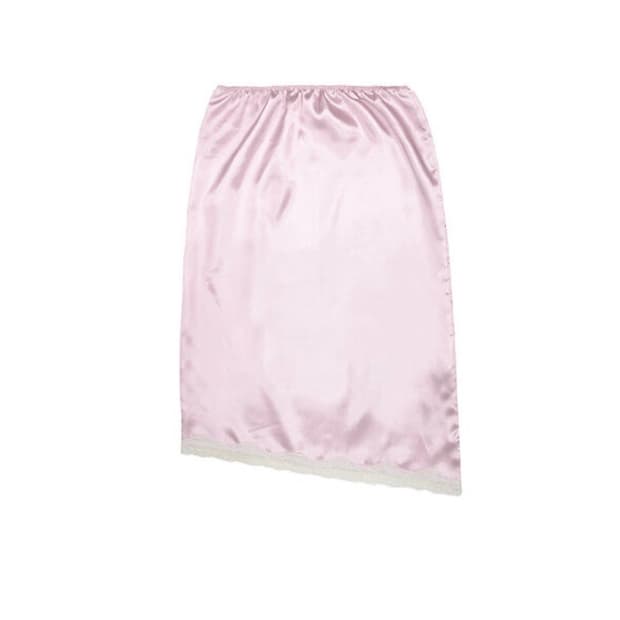 김프티 언발란스 레이스 새틴 스커트