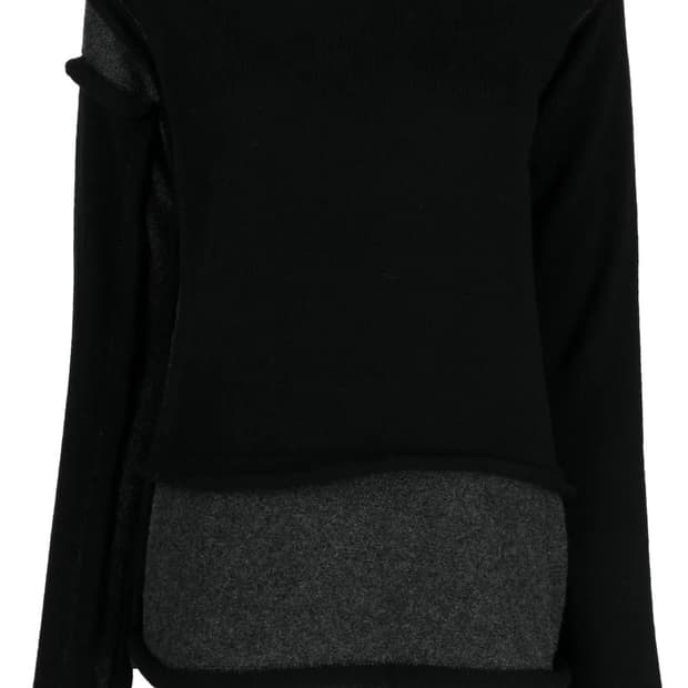 요지 야마모토 Y’s Ripped Pullover 울 스웨터