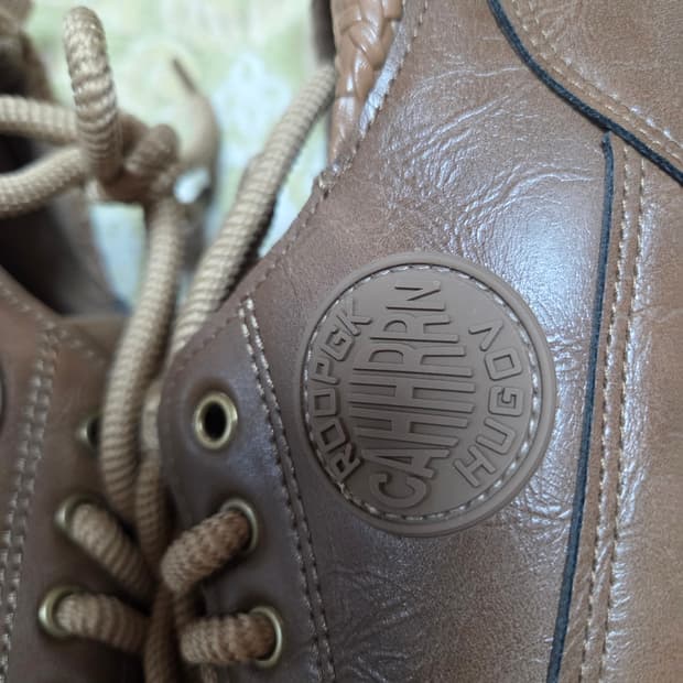 브라운 가죽 캐주얼 운동화270