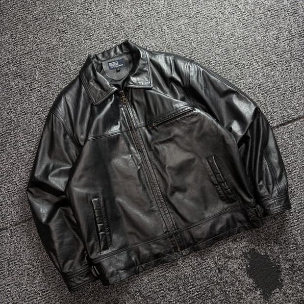 폴로 랄프로렌 아카이브 카우하이드 레더 자켓 (정가품유무x) 3267