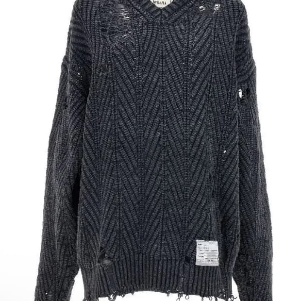 미하라 야스히로 데미지 블리치 니트탑 48