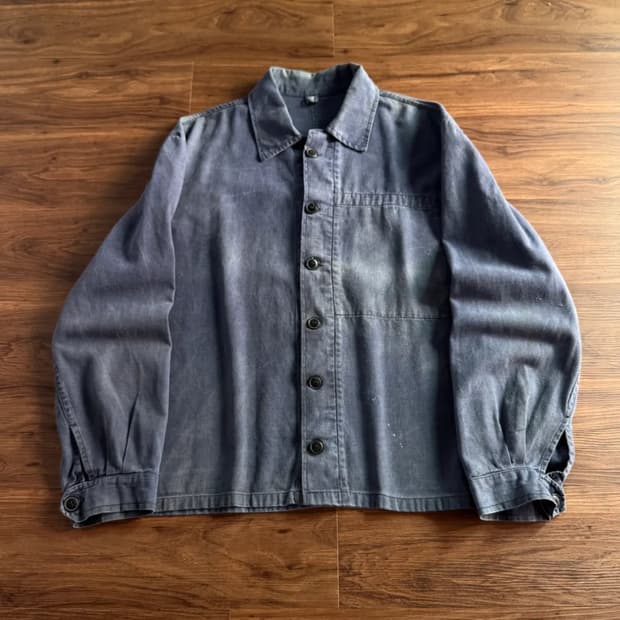 [2XL]7~80's 빈티지 썬페이딩 프렌치 워크자켓