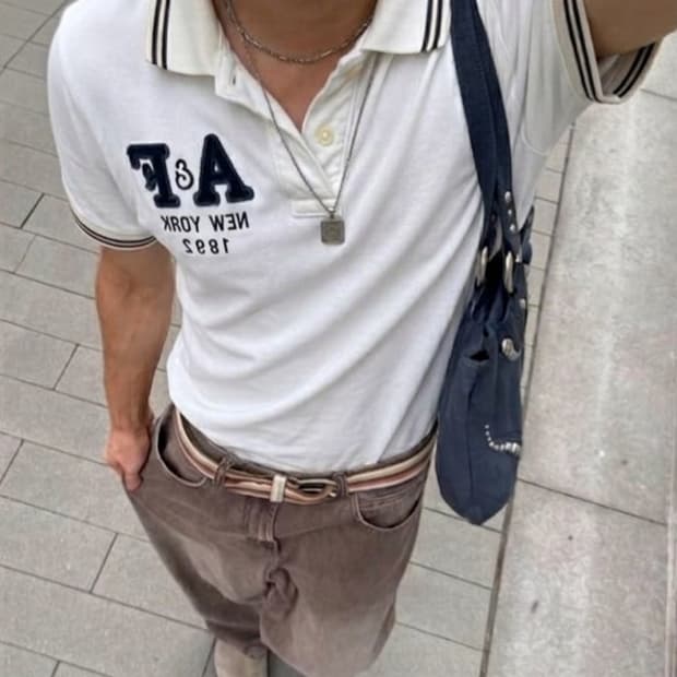 아베크롬비 아플리케 폴로셔츠