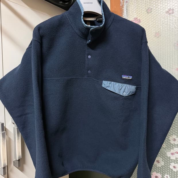 L] 신칠라 빈티지 네이비 2002년식 스냅 티 파타고니아